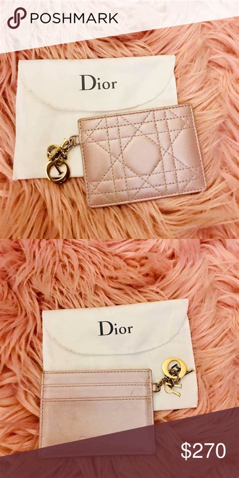 dior cardholer|Dior card holder used.